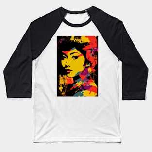 Vintage woman in pop-art style Baseball T-Shirt